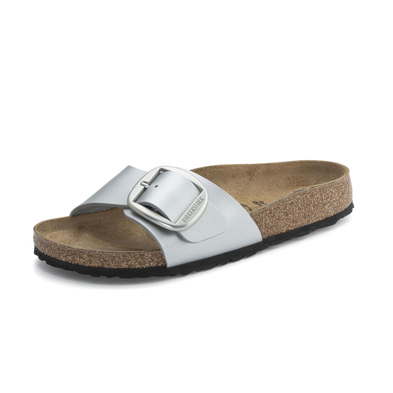 Sandali Madrid Grande Fibbia 1025840 METALLIC SILVER BIRKENSTOCK 