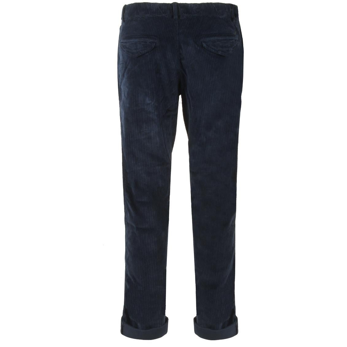 PANTALONE U. CHINO EISENHOWER VELLUTO A COSTE MASON`S 2PN77763 VBE033 760 BLU SCURO MASON'S 