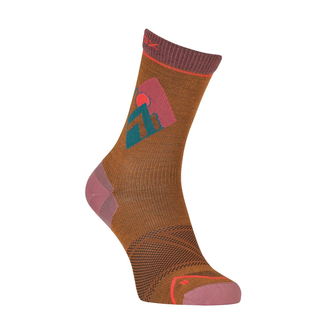 CALZE D. ALPINE LIGHT COMP MID SOCKS ORTOVOX 54792 BRISTLE BROWN ORTOVOX 