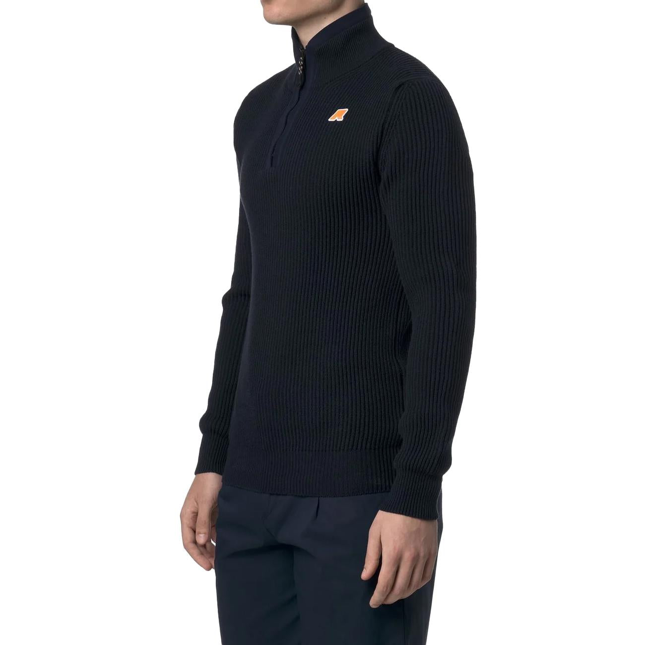 Pullover Mezza Zip Finnet K7141LW K89 BLUE DEPTH K-WAY 