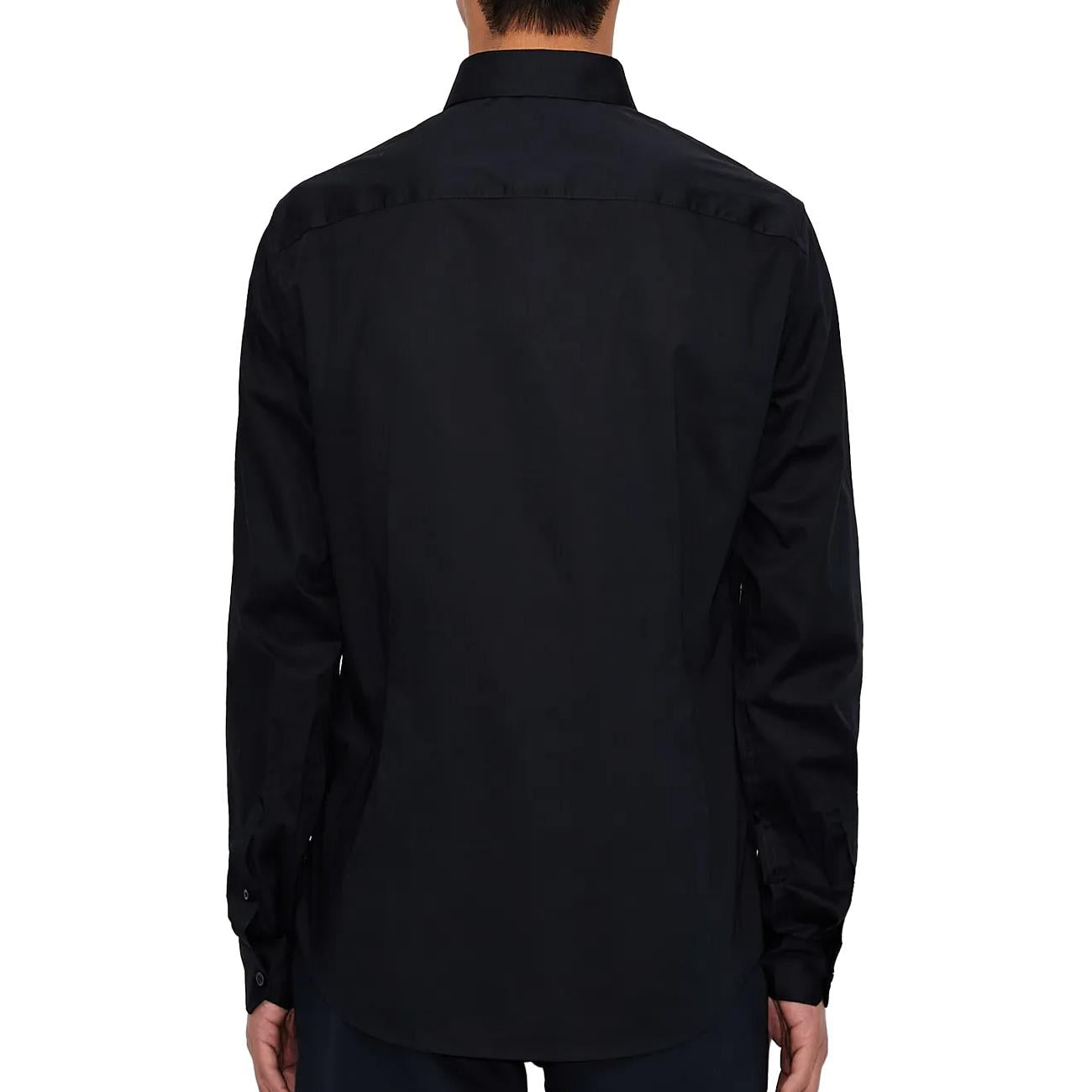 CAMICIA U. COLLO CLASS. COT. STR. SLIM ARMANI A/X 8NZC31ZN28Z 1510 NAVY ARMANI EXCHANGE 