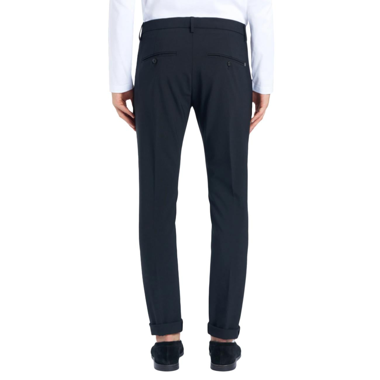 Pantalone Gaubert Slim In Tela Di Lana UP235-TS0009-XXX-DU-W25 999 NERO DONDUP 