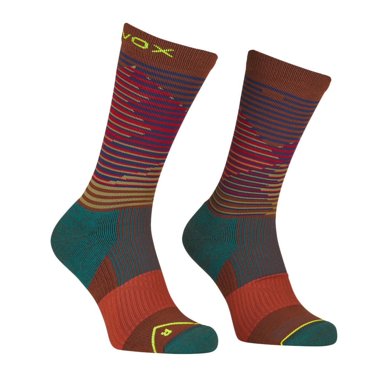 CALZE U. ALL MOUNTAIN MID SOCKS ORTOVOX 54871 CLAY ORANGE ORTOVOX 