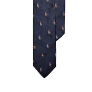 Cravatta Stretta In Repp Di Seta Polo Pony 712883557 003 NAVY POLO RALPH LAUREN 