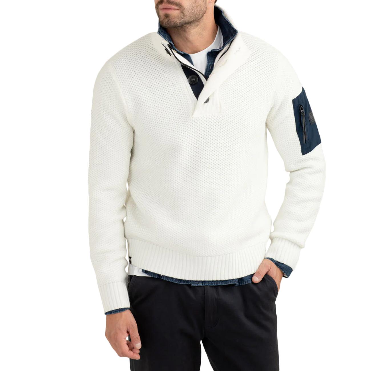 Maglia Camioner Con Dettagli Tecnici FM25W01MM A0002 OFF WHITE FRED MELLO 