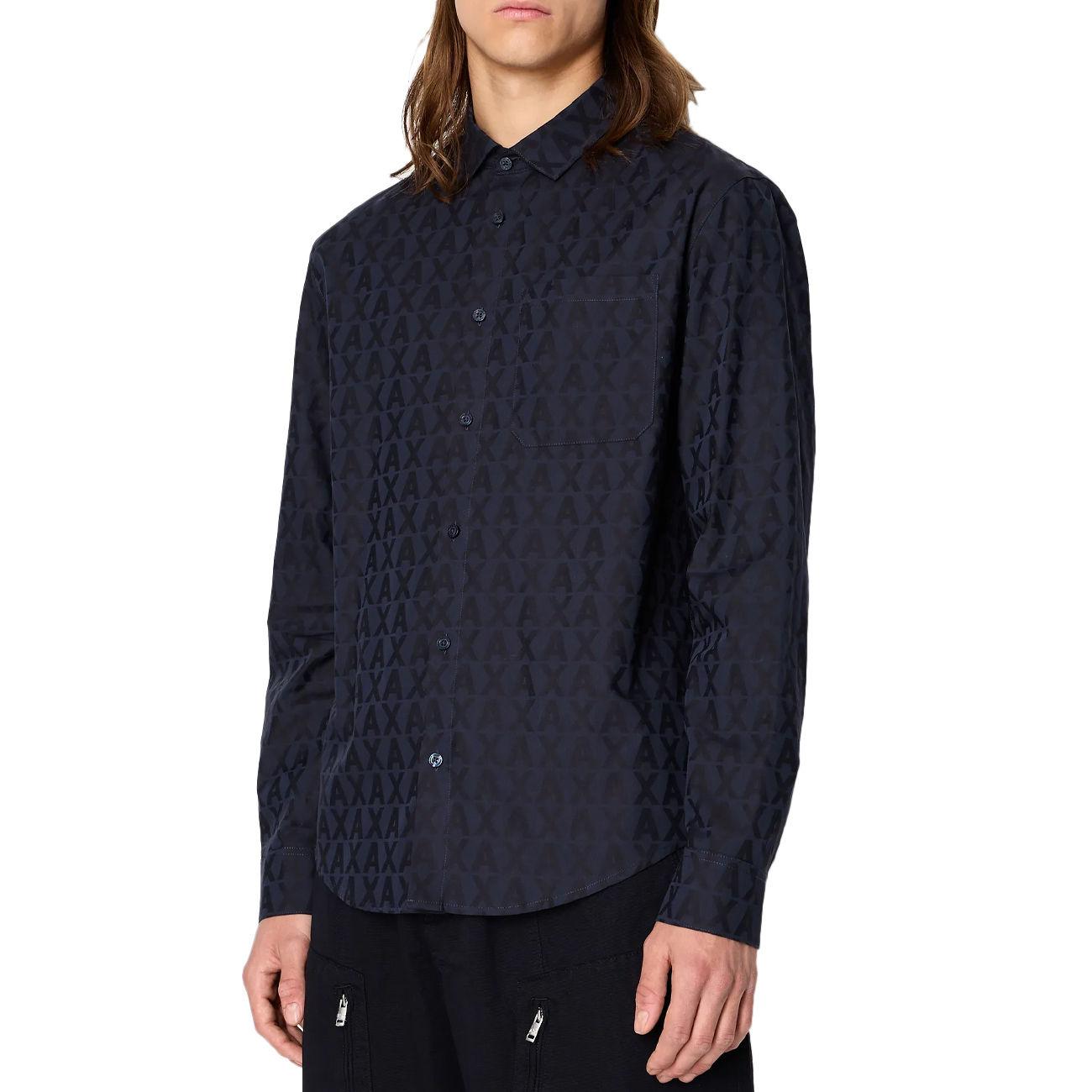 CAMICIA U. CASUAL AX ARMANI 3RZCL5ZN1XZ 85CN/BLU NAVY ARMANI EXCHANGE 