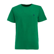 T-Shirt Girocollo In Cotone Con Logo Uomo Green 710671438 223 GREEN POLO RALPH LAUREN 