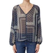 Blusa Leo Donna Foulard Blu LEO 2415111271200 001 FOULARD BLU EMME MARELLA 