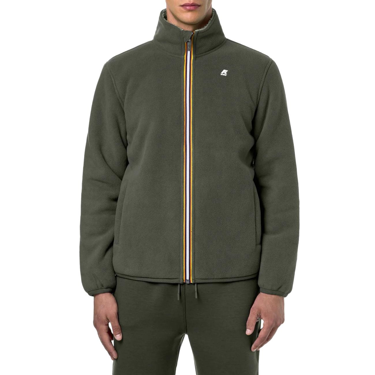 Giubbotto Pascal Sherpa Polar In Pile Uomo Verde K71238W AJG VERDE/VERDE K-WAY 