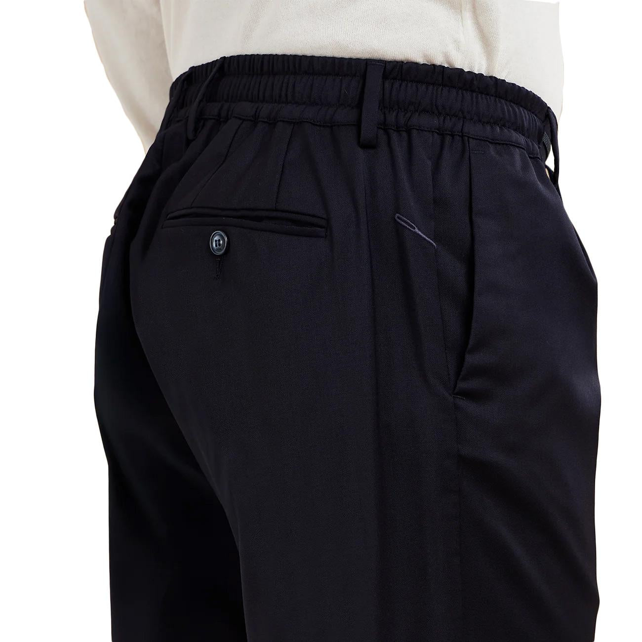 Pantalone Mitte Con Coulisse Uomo Notte S.M02.MITTE1516 511 NOTTE CRUNA 