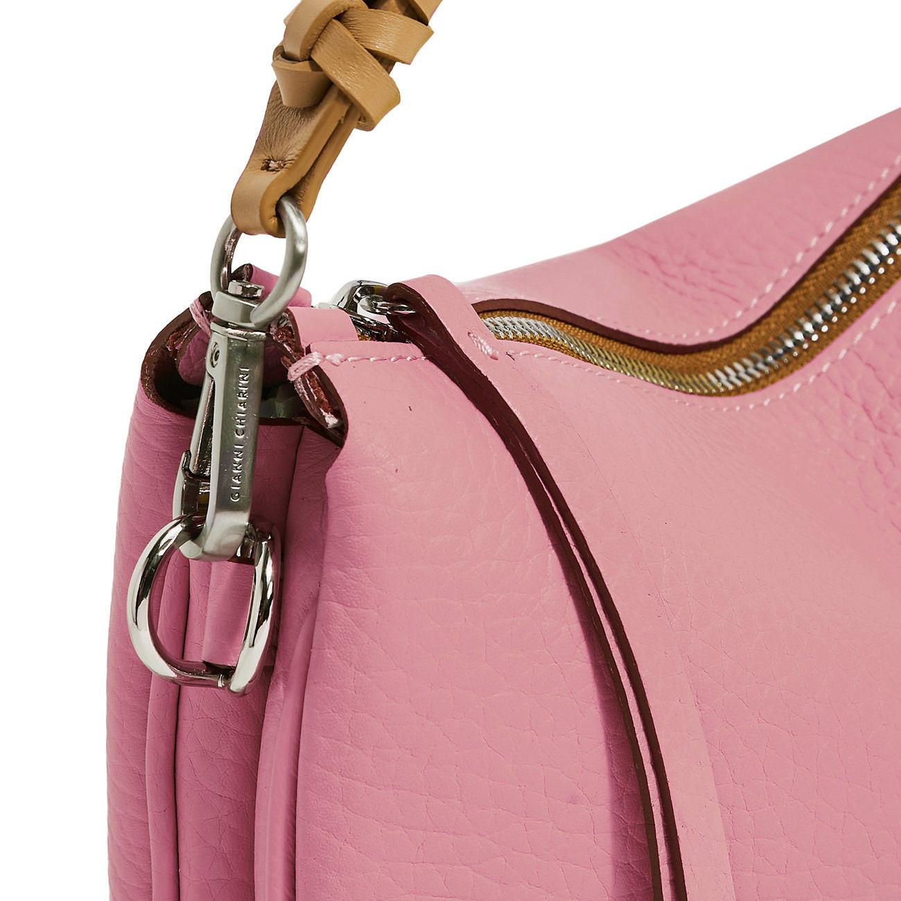BORSA MIA PELLE GIANNI CHIARINI BS10206RNGDBL 12389 ROSA/NATURE GIANNI CHIARINI 