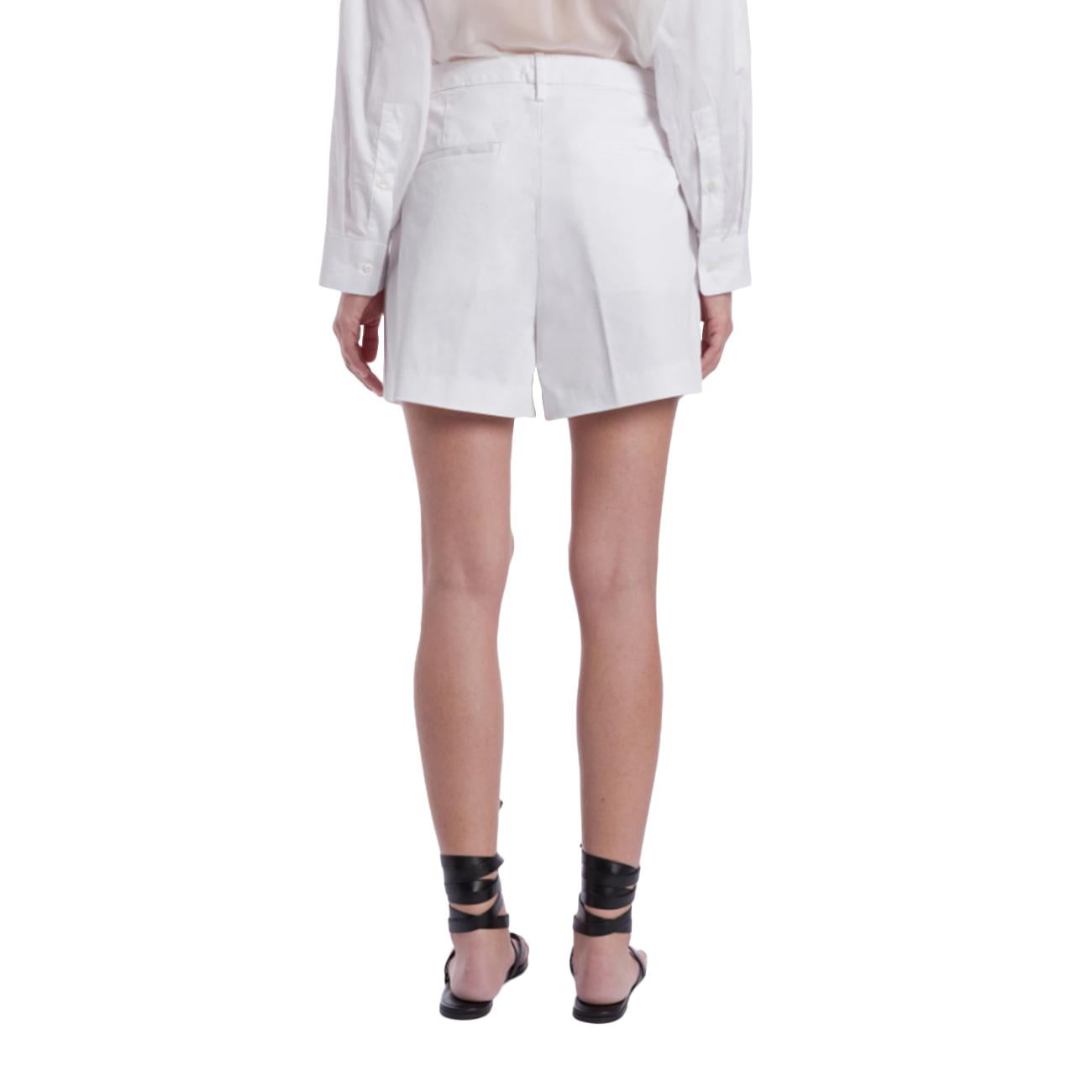 Shorts Lori Loose In Gabardina Compact DP773 GS0096D PTD 000 BIANCO DONDUP 