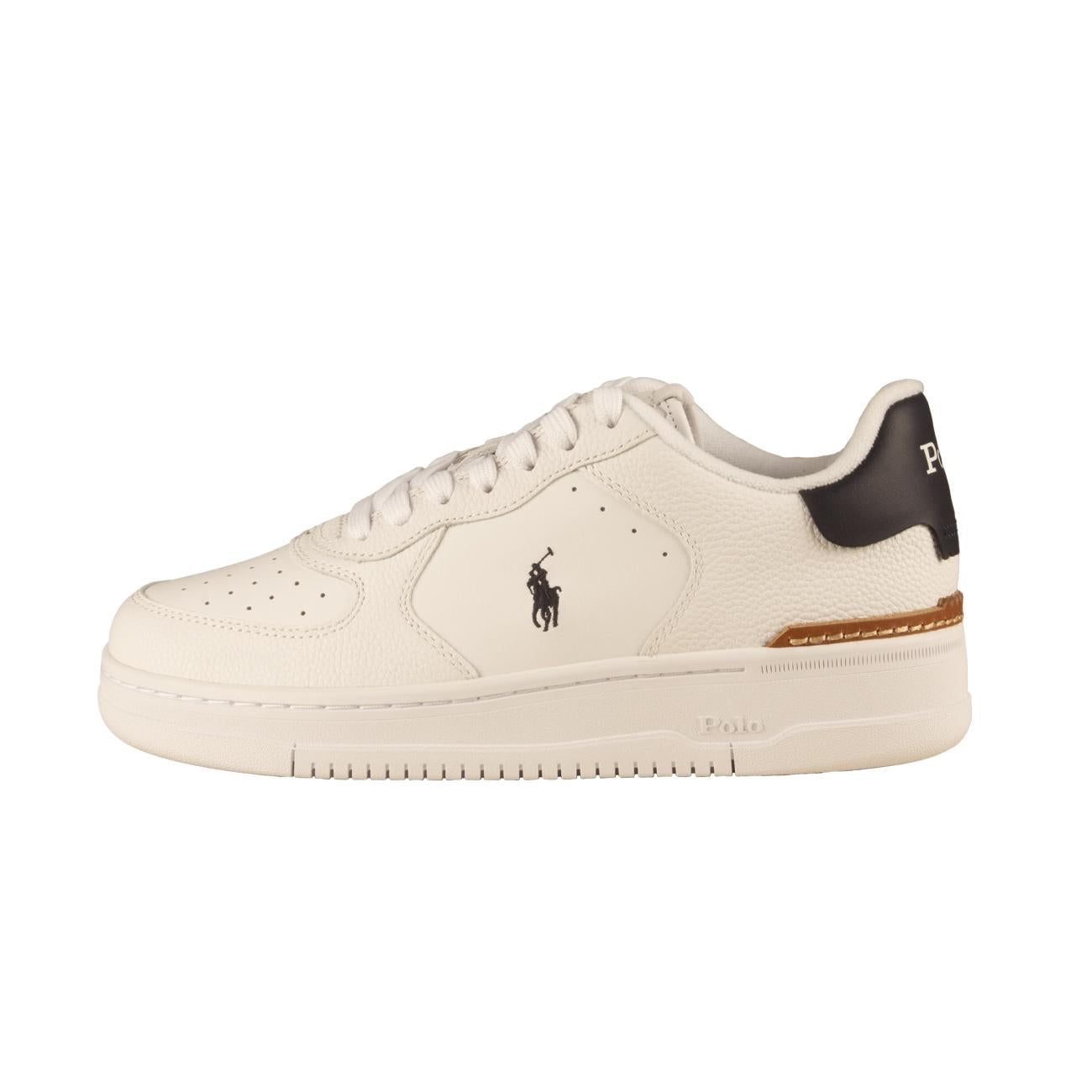 Scarpe Masters Court Uomo Bianco Navy 809891791 004 WHITE/NAVY PP POLO RALPH LAUREN 