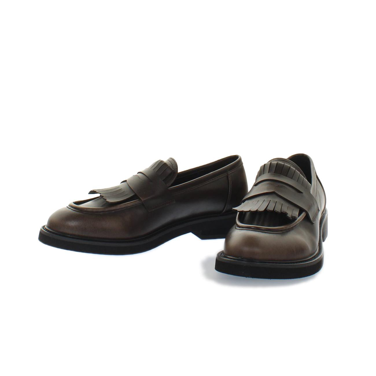 Mocassini Siena Con Frangia Donna Testa Di Moro 8301 TESTA DI MORO KHARISMA 