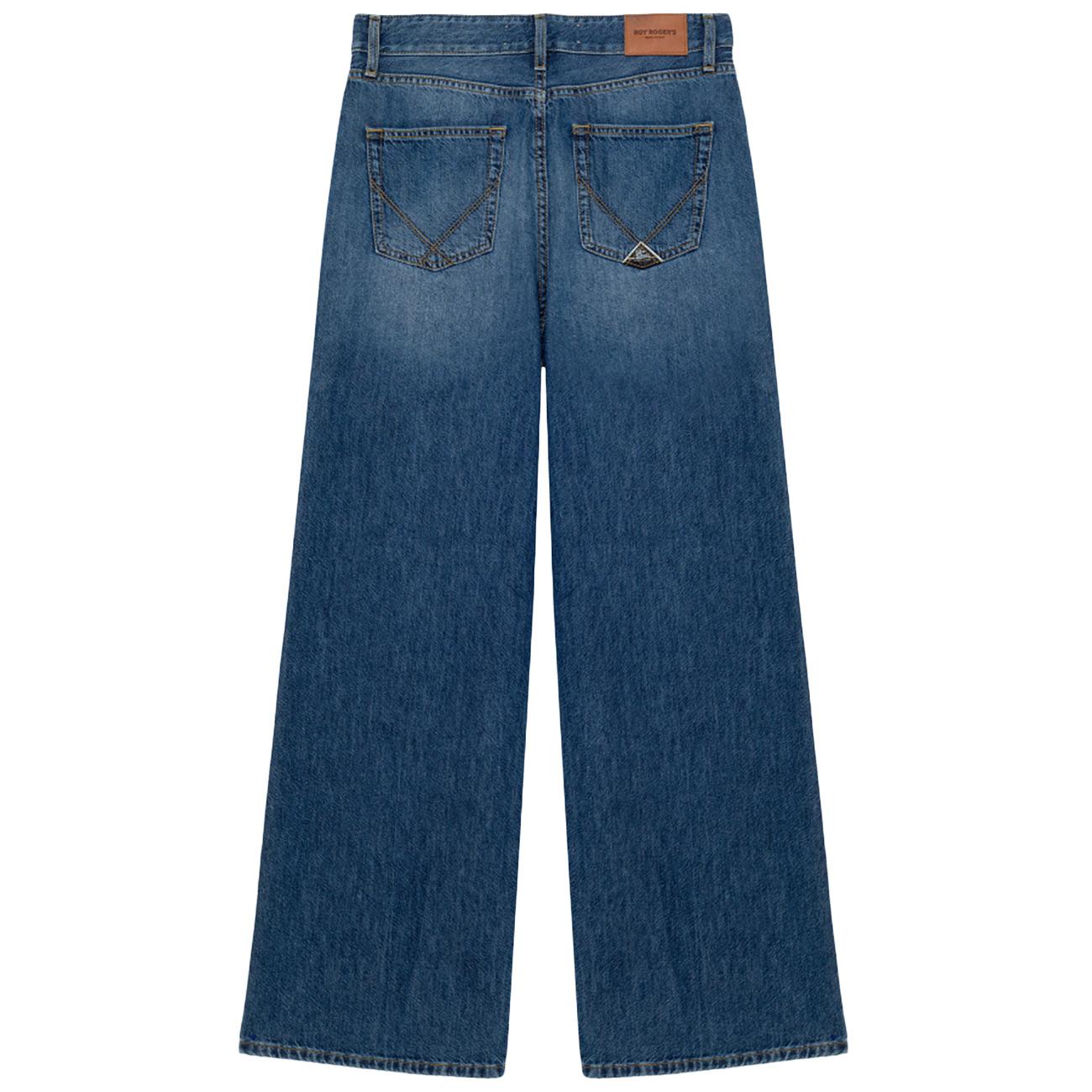Jeans Super Wide Flower Power RND354D6822317 C0999 DENIM ROY ROGER'S 