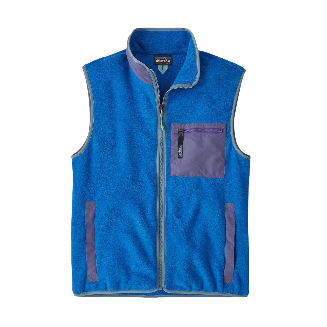 GILET U. M`S SYNCHILLA FLEECE VEST PATAGONIA 23011 BYBL BAYOU BLUE PATAGONIA 