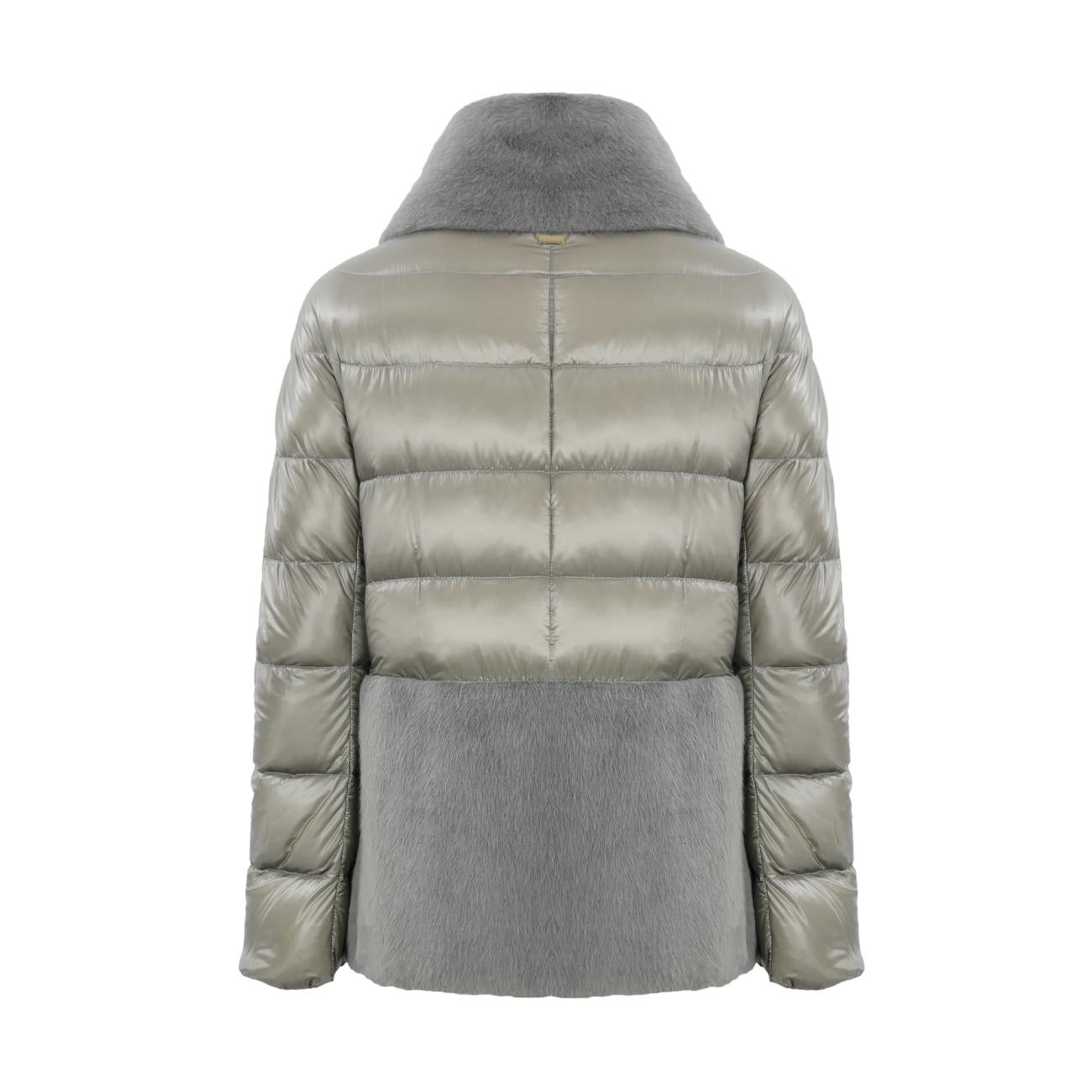 Cappa In Nylon E New Lady Donna Grigio Perla PI001933D12017Z 9406 GRIGIO PERLA HERNO 