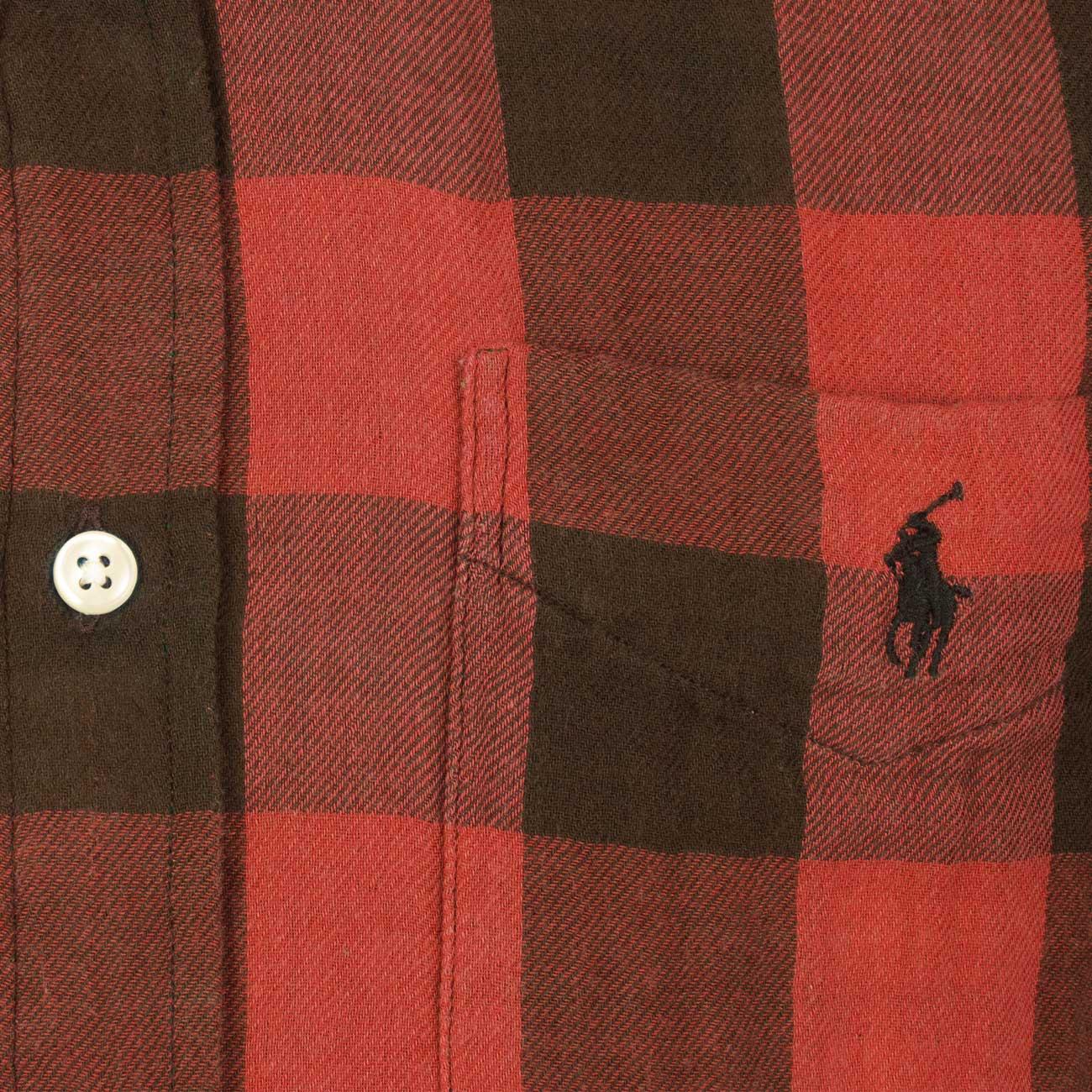 Camicia Sportiva Uomo Red Black 710922250 003 RED/BLACK POLO RALPH LAUREN 
