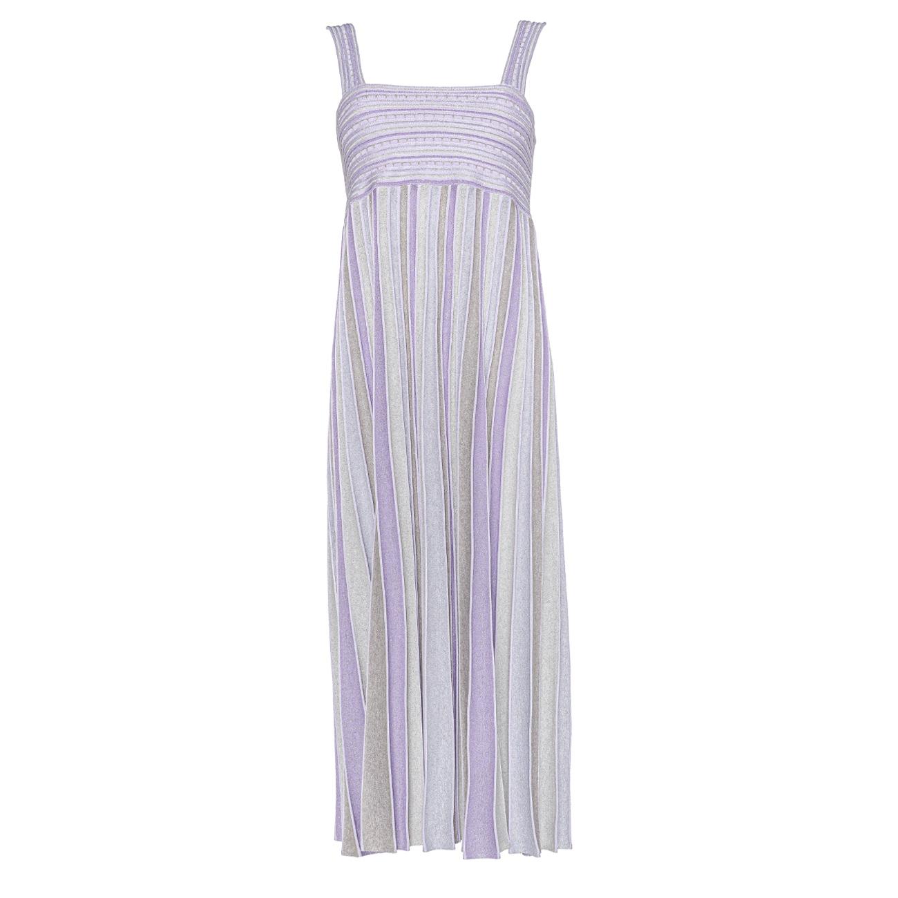Abito Corto Plisse' Flu Lux Donna Lilla 58055 9LILL-LILLA D.EXTERIOR 