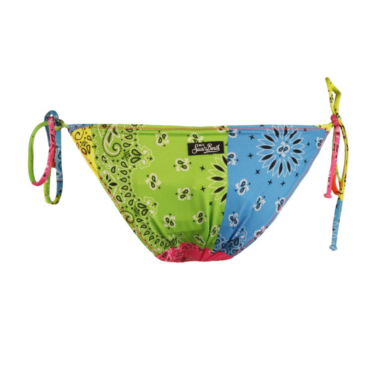 SLIP D. VIRGO STRING SLIP BOTTOM SAINT BARTH VIRGO 00029D BANDANNA ROUND FLUO COL MC2 SAINT BARTH 