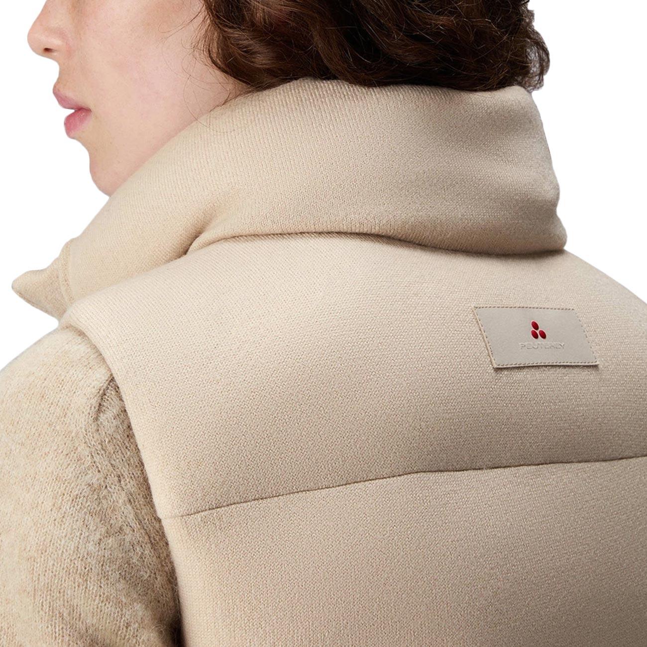 Gilet kentigem imbottito in lana pettinata PED5431 01152005 802 BEIGE PEUTEREY 