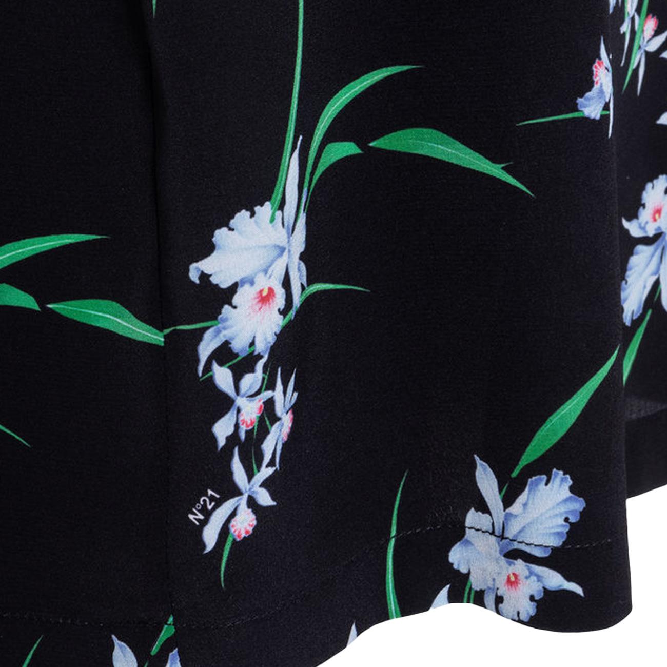 N°21 Blusa Fiorata In Seta N21/G131/5517 S9Y1NERO 