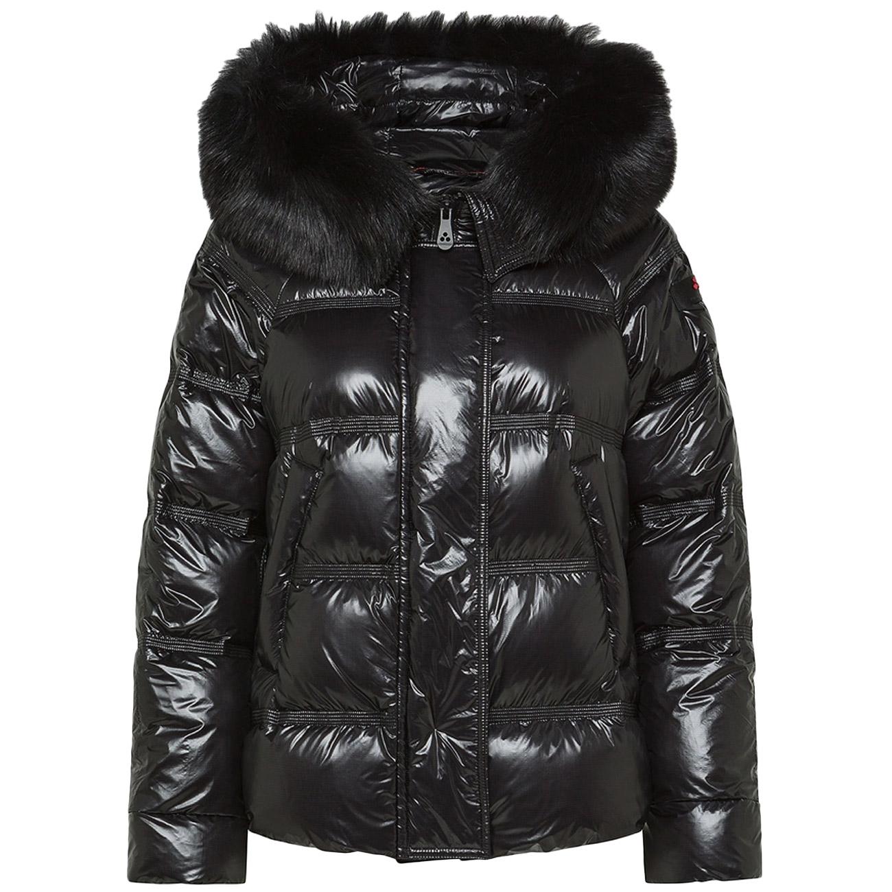 Piumino takan rp mid fur lucido PED5123 01181752 NERO PEUTEREY 