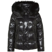 Piumino takan rp mid fur lucido PED5123 01181752 NERO PEUTEREY 