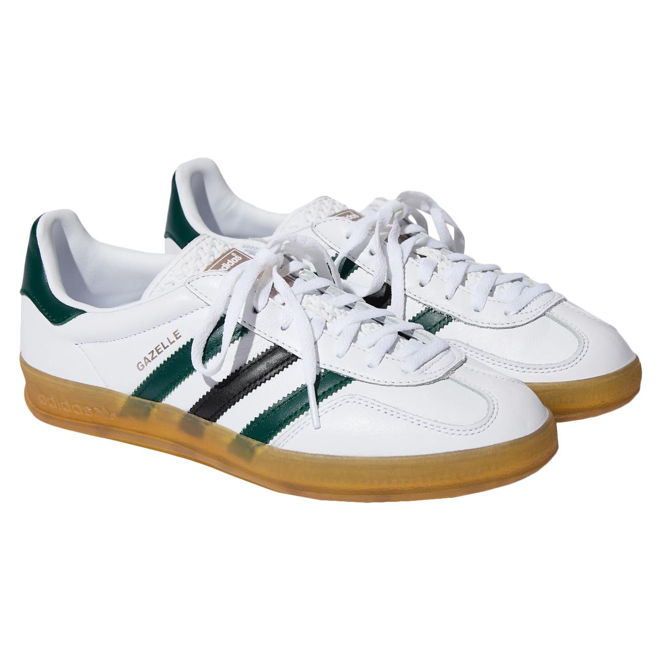 Sneakers Gazelle Indoor Unisex White Green Black IE2957 FTWWHT/CGREEN/CBLACK ADIDAS 