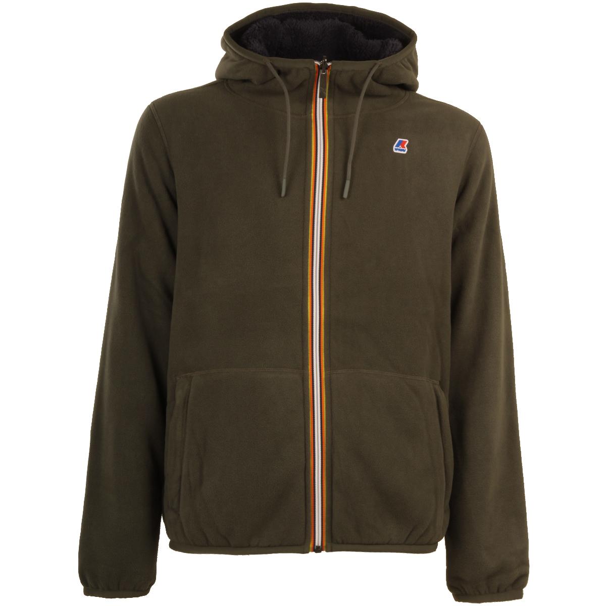 Pile Jacques Polar Double Uomo Green Blackish K21112W AF0 GREEN BLACKISH/BI K-WAY 