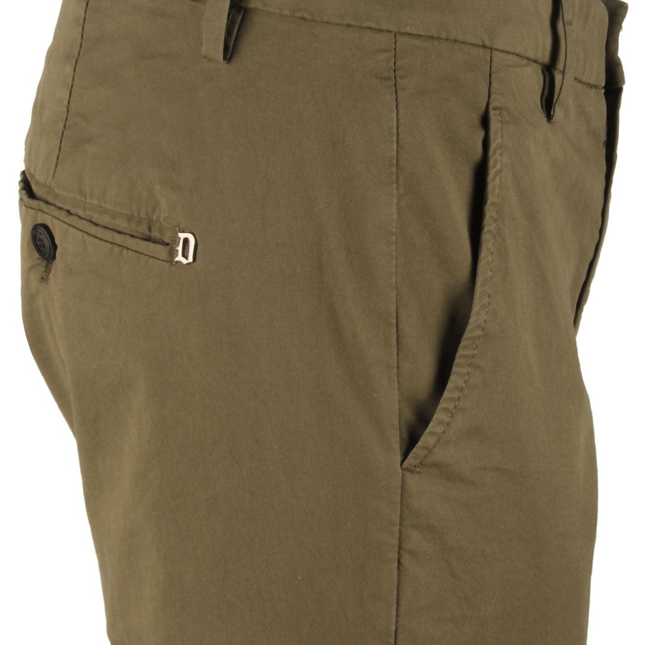 Pantalone Gaubert Chino UP235GSE046UPTD 656 VERDE SCURO DONDUP 