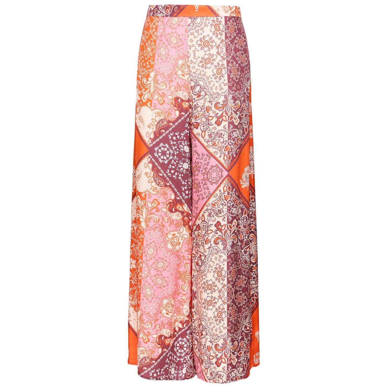 Pantaloni Stampati Viscosa P194P100486N 001 ARANCIO ELENA MIRO' 