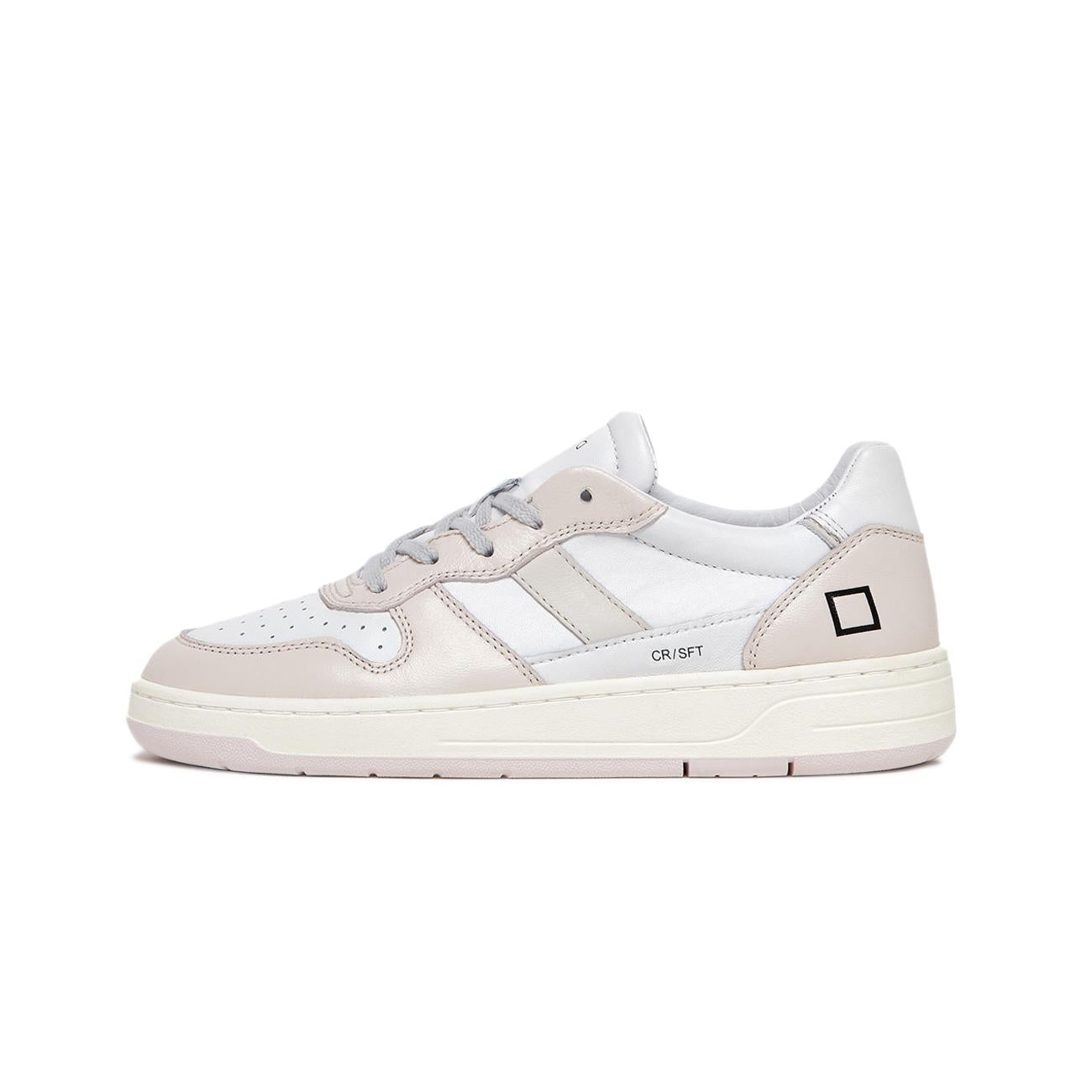 Sneakers Court 2.0 Soft Donna White Pink W401-C2-SF-WP WHITE/PINK D.A.T.E. 