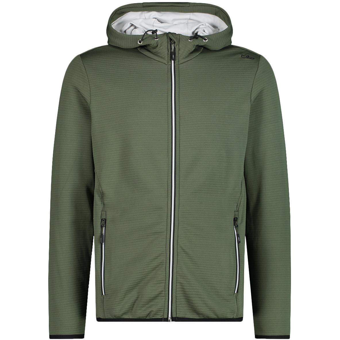 Giacca In Pile Stretch Perform Uomo Oil Green 32E1877 OIL GREEN CMP 