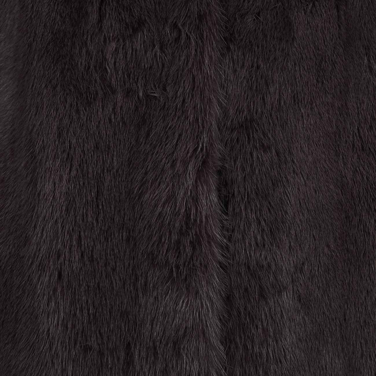 Giacca In Visone Con Cintura Donna Argilla Y356762VCMLX 426 ARGILLA YVES SALOMON 