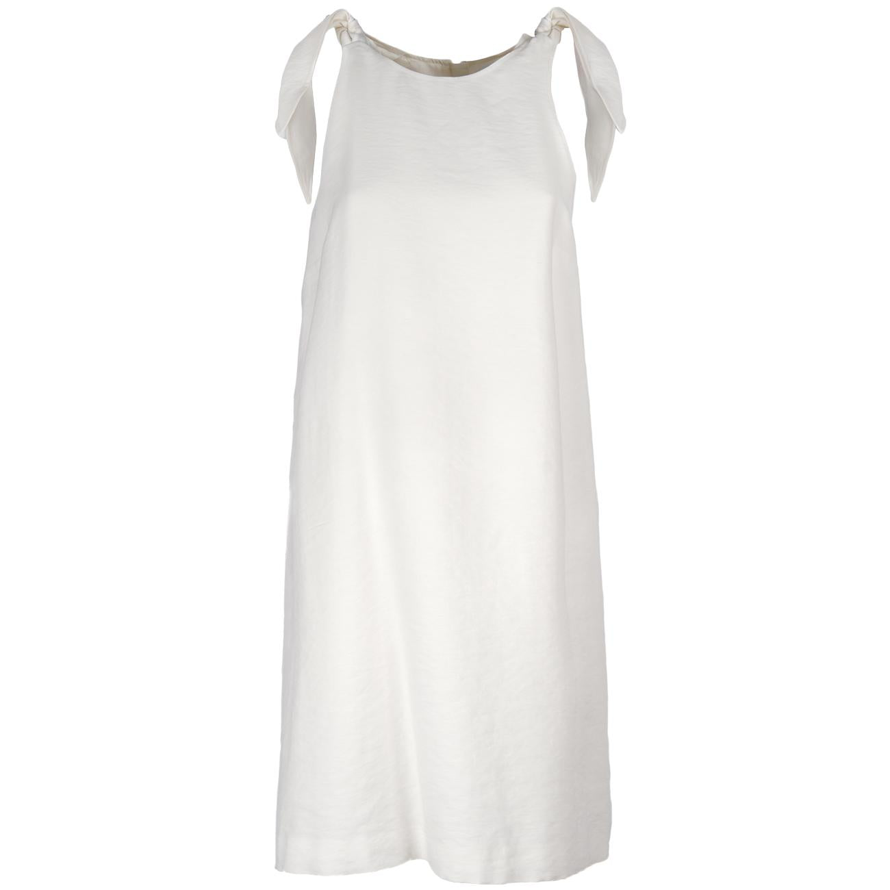 Abito Con Spalline Fiocco 4496 BIANCO MASCHERONI 