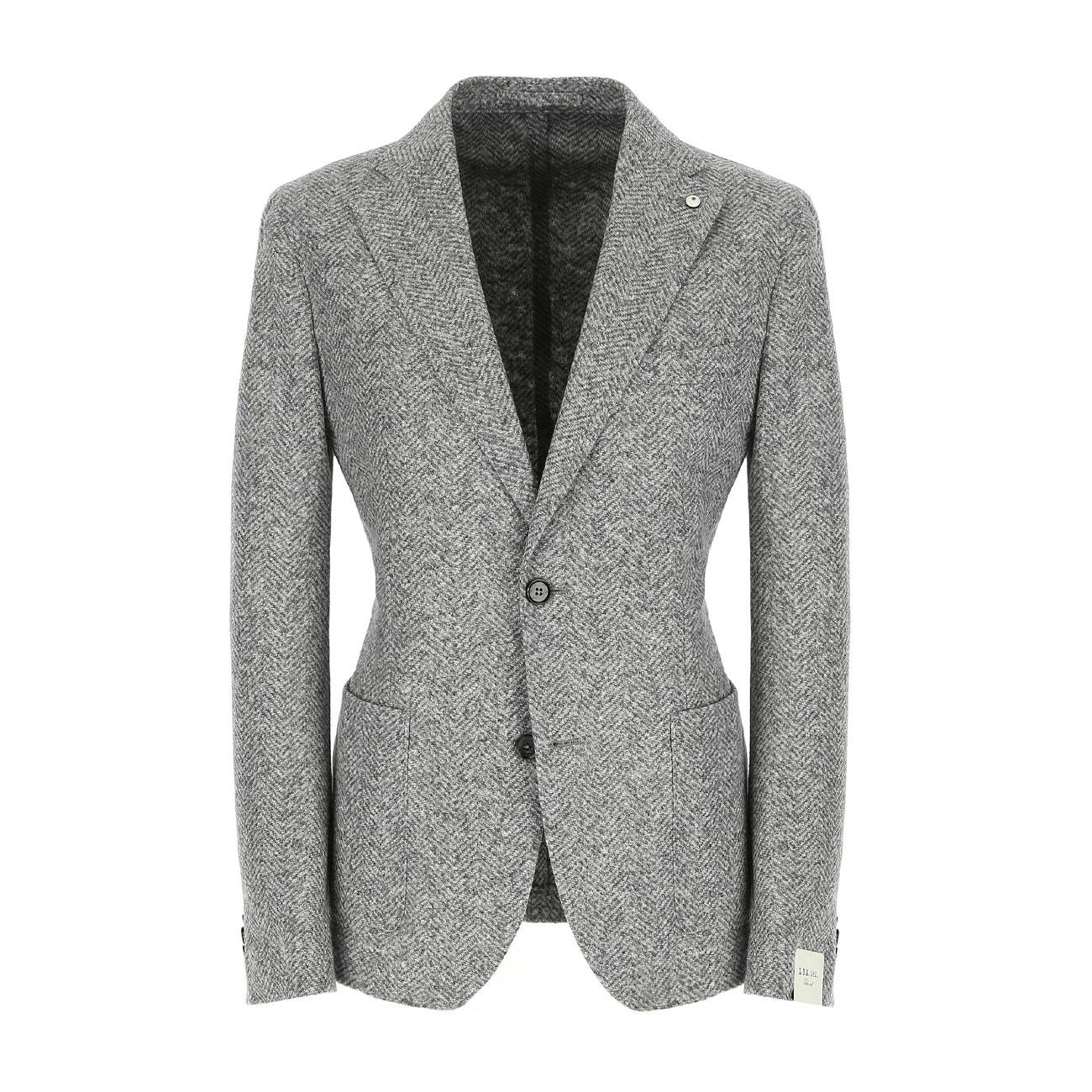 Giacca Jack In Chevron Uomo Grigio Perla 2811_S_45713 2 GRIGIO PERLA L.B.M.1911. 