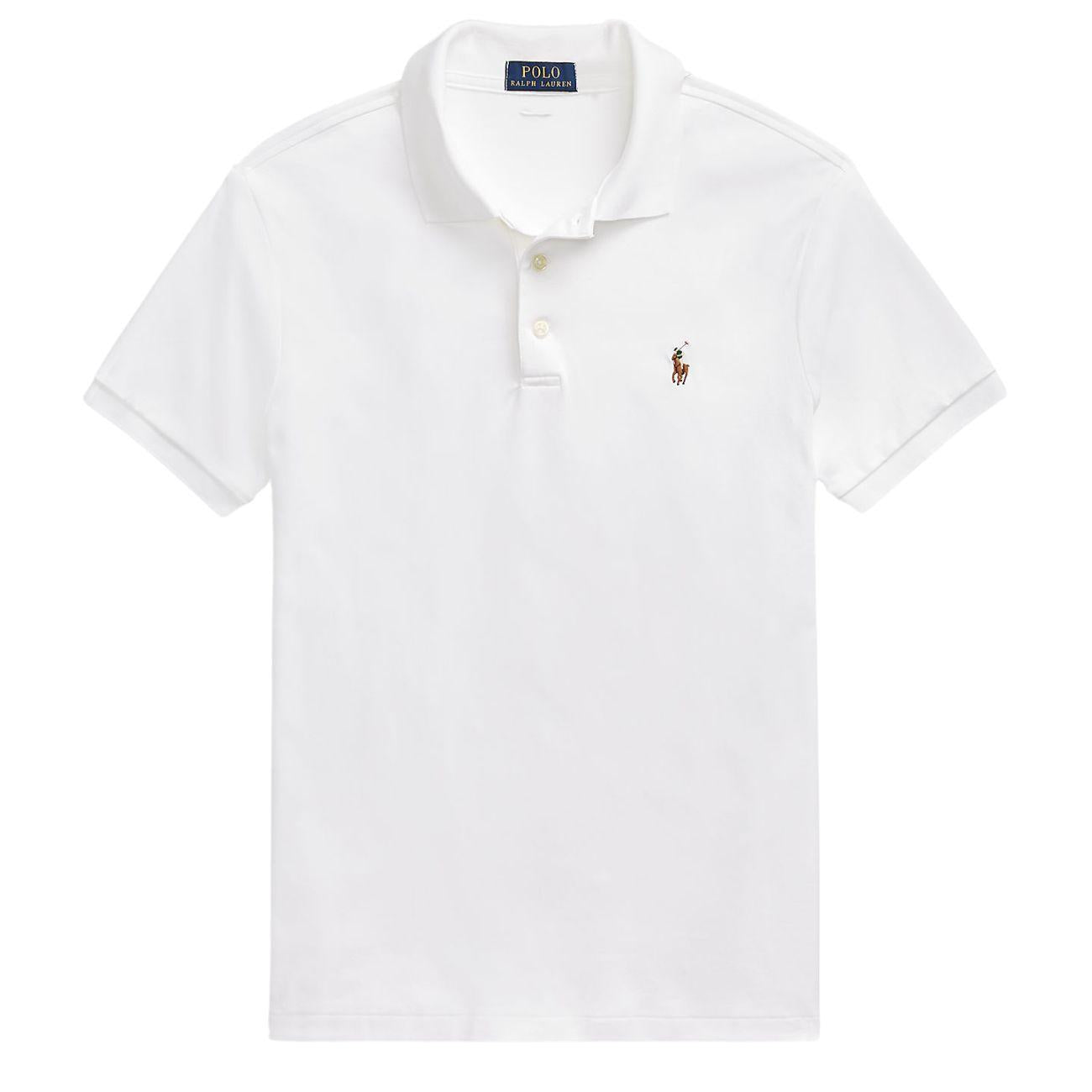 Polo Slim Fit Soft Touch Uomo Bianco 710685514 001 WHITE POLO RALPH LAUREN 