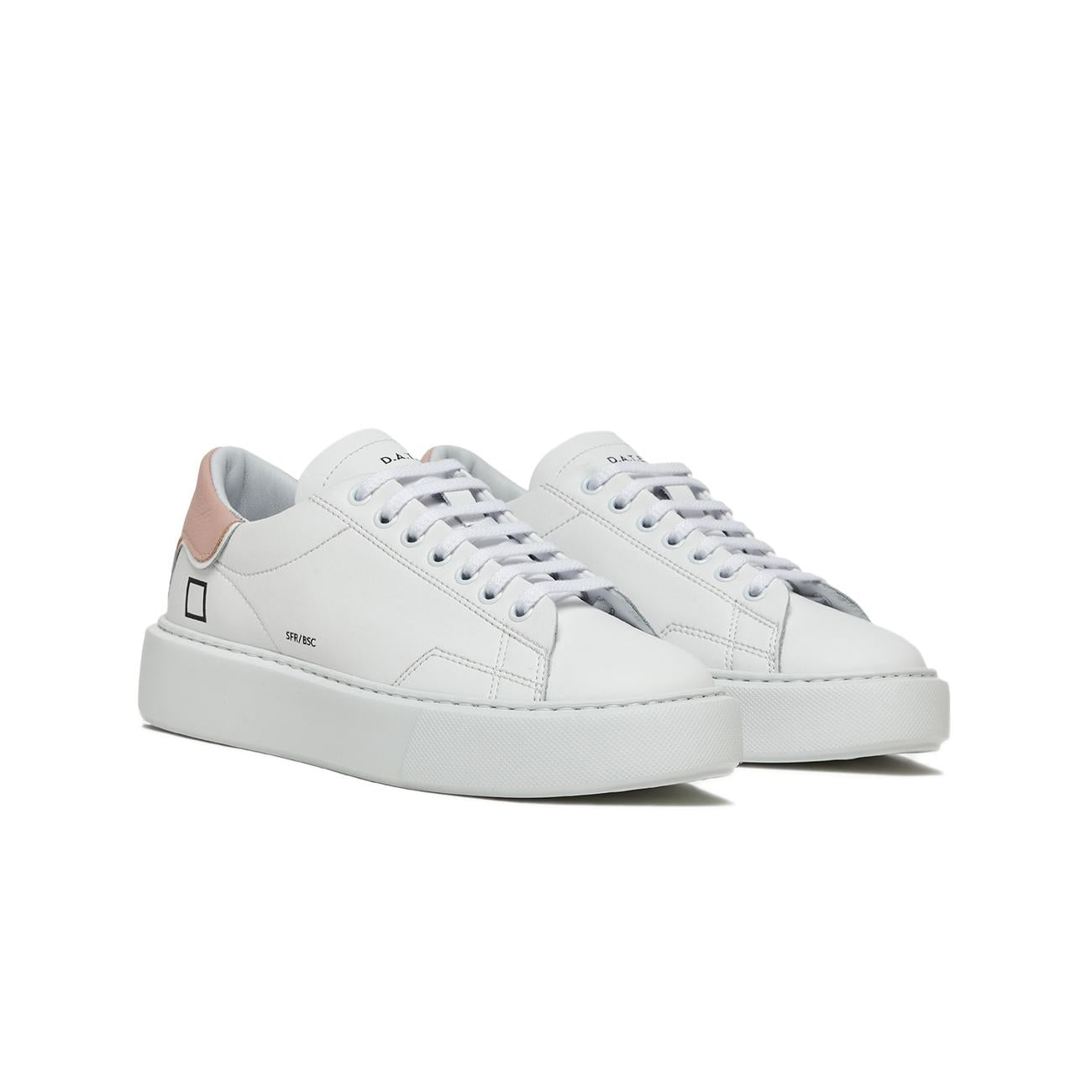 Sneakers Sfera Calf Donna White Pink W997-SF-CA-WP WHITE/PINK D.A.T.E. 
