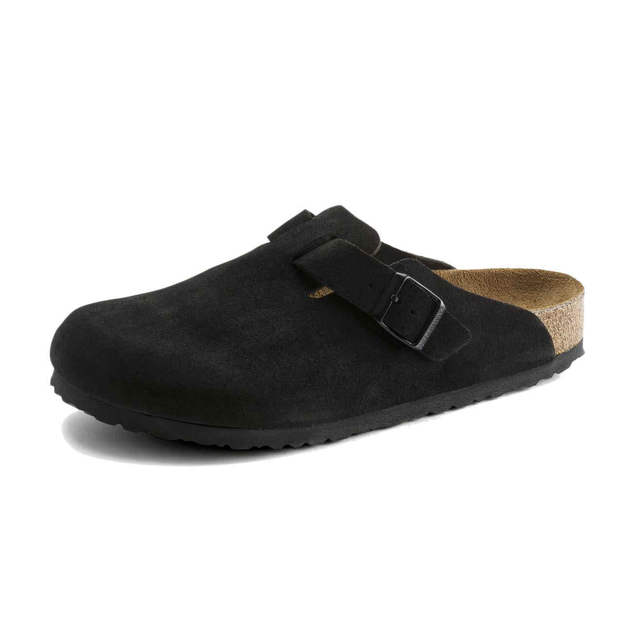 Sandali Boston Pelle Scamosciata 0660473 BLACK BIRKENSTOCK 