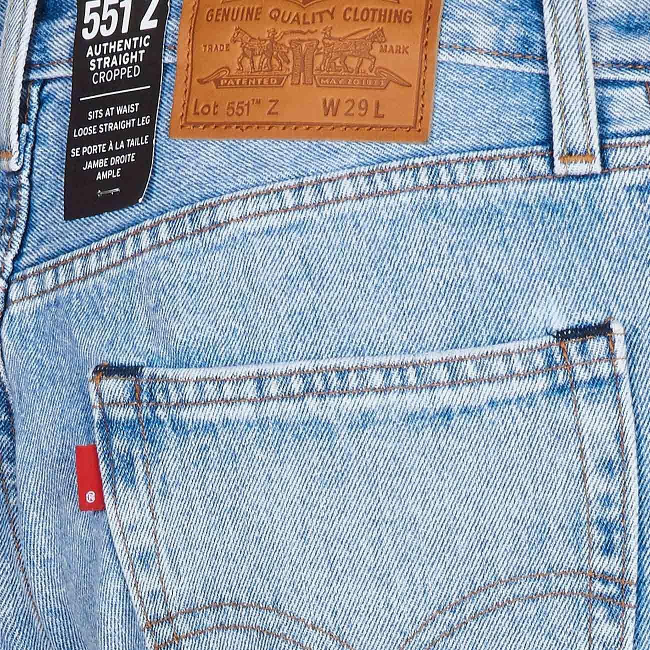 Jeans Cropped 551Z Straight Uomo Dream Stone Denim Chiaro LEVI/A0927/0005 DREAMSTONE.DENIMCHIARO LEVIS 