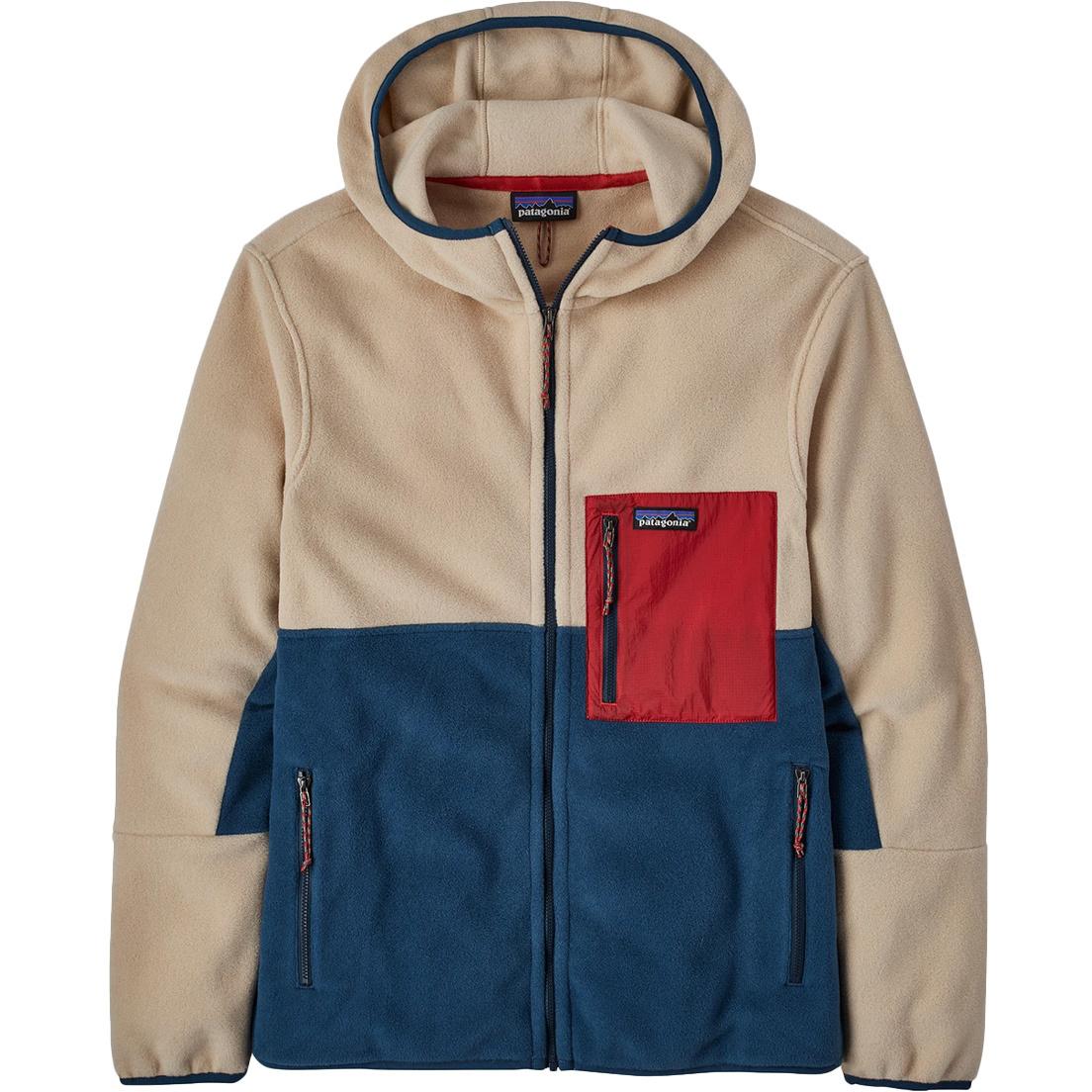 Pile Microdini Uomo Tidepool Blue & Oar Tan 26210 TIBO TIDEPOOL BLUE W/OAR TAN PATAGONIA 