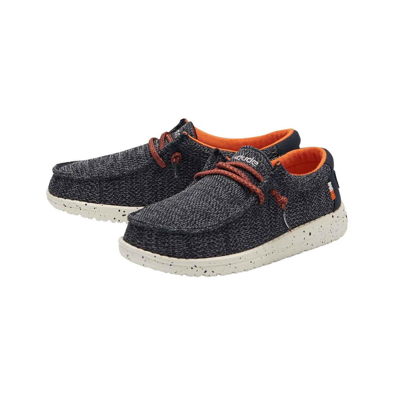 Mocassini Wally Youth Bambino Taupe Ocean Blue 13013 2118SOXOCEANBLUE HEY DUDE 