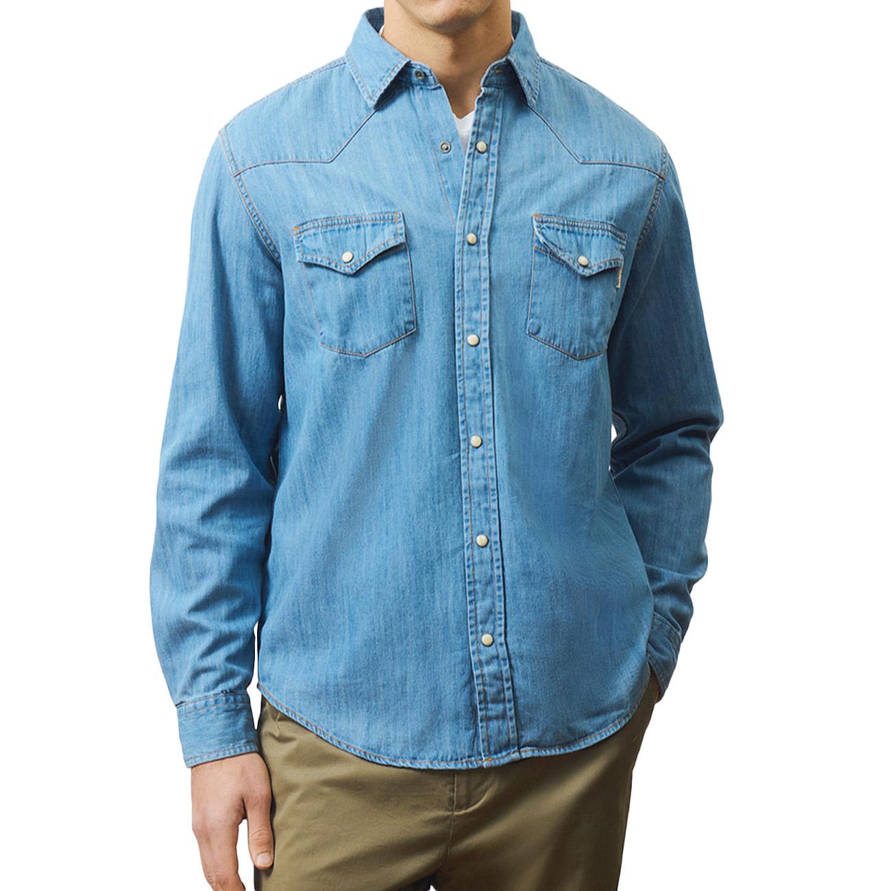 Camicia Martin Sky Stone RRU400CG343162 C0999 STONE DENIM ROY ROGER'S 