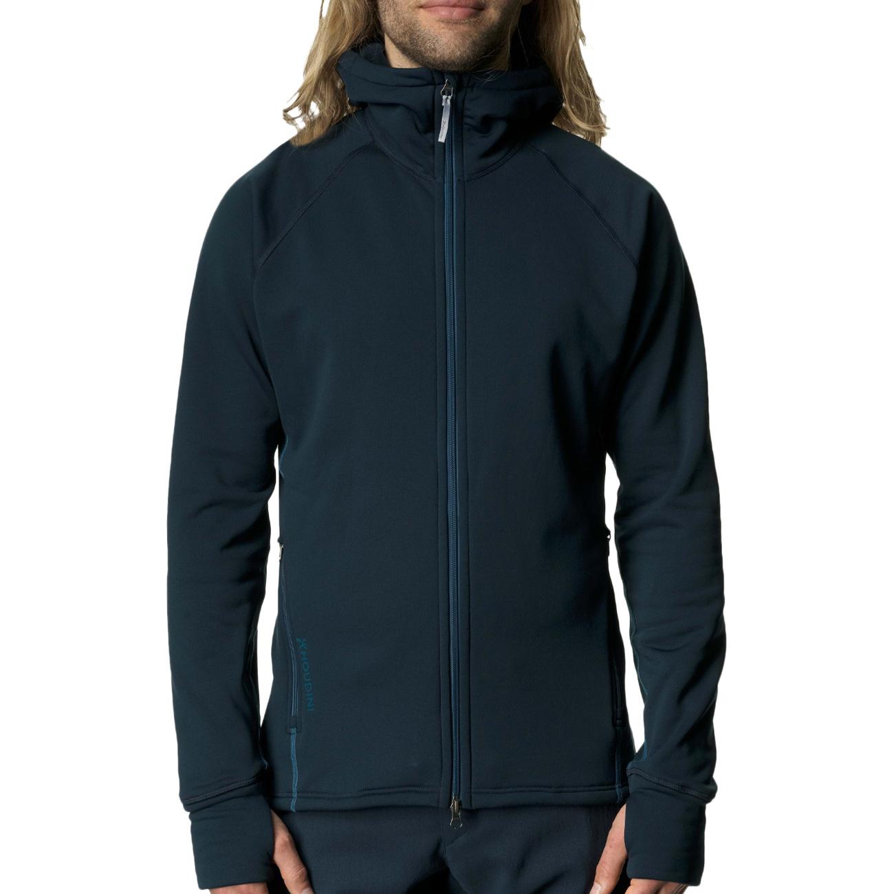 GIACCA U. IN PILE C/CAPP + F/ZIP HOUDINI 225984 703 BLUE ILLUSION HOUDINI 