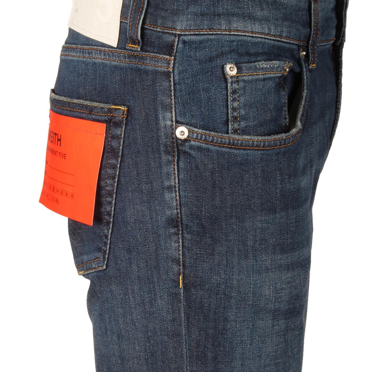 PANTALONE U. SKEITH 5 TK SUPER SLIM D5 UP511/46/2DS0016/121 812/BLU DEPARTMENT FIVE 