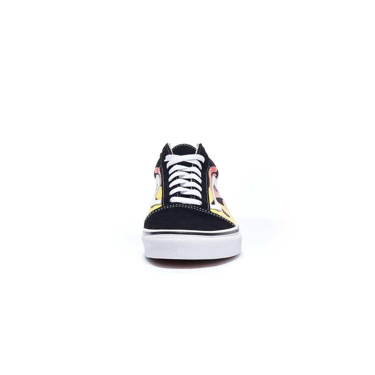 Sneakers Old Skool Flame Uomo Black Flame VN0A38G1 PHN1BLACK/BLACK/TRWHT VANS 