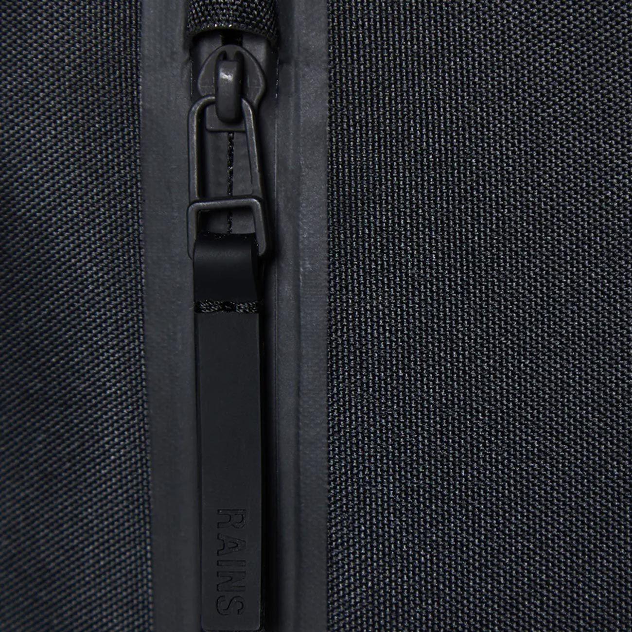 ZAINO UNISEX ROLLTOP MINI GOMMA RAINS RA13610 BLACK RAINS 