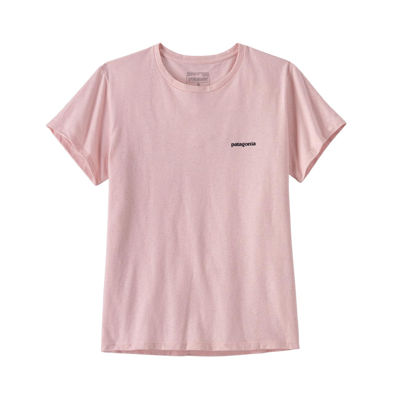 T-Shirt Logo Responsabili-Tee Donna Whisker Pink 37567 POLW P-6 OUTLINE: WHISKER PINK PATAGONIA 