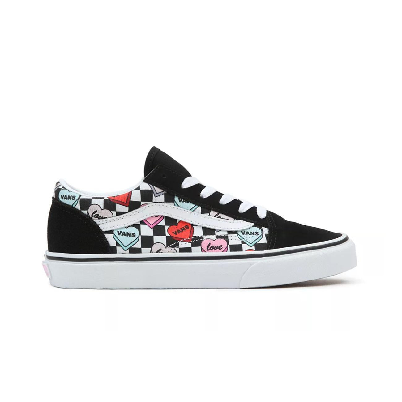 Snekaers Candy Hearts Old Skool Unisex Black True White VN0A5EE6ABY ABYBLACK/TRUE WHITE VANS 